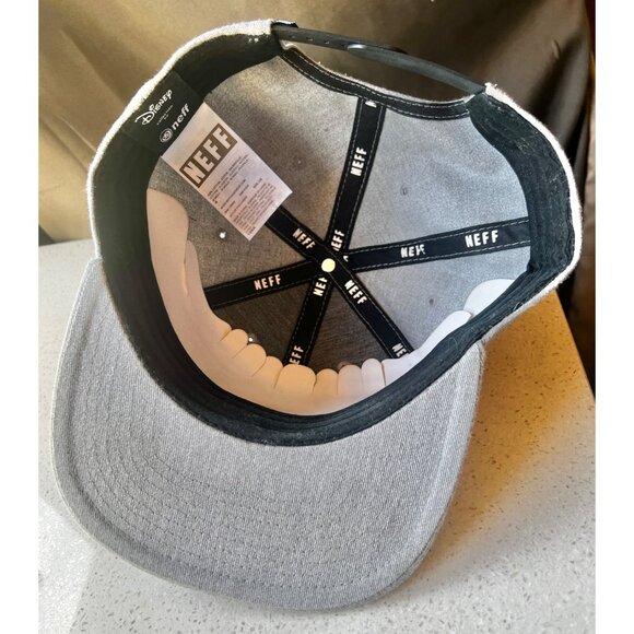 Disney Neff Mickey Mouse Snapback Hat One Size Gray Cotton Adjustable One Size - Picture 7 of 11